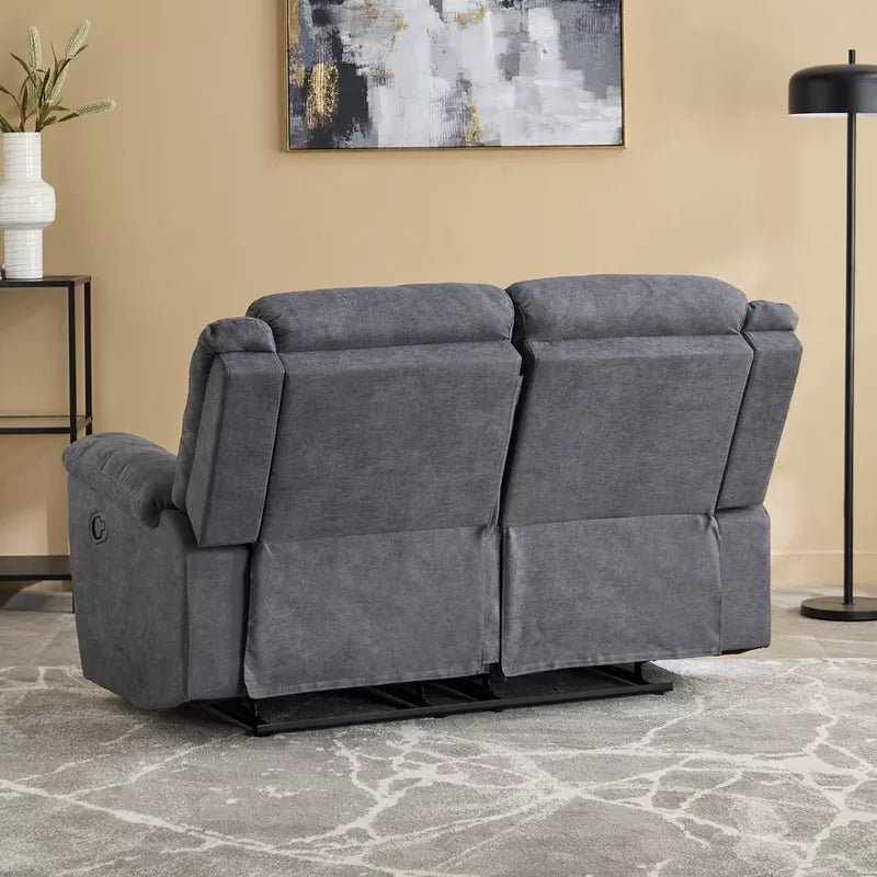 Luxury 2-Seater Fabric Recliner Sofa