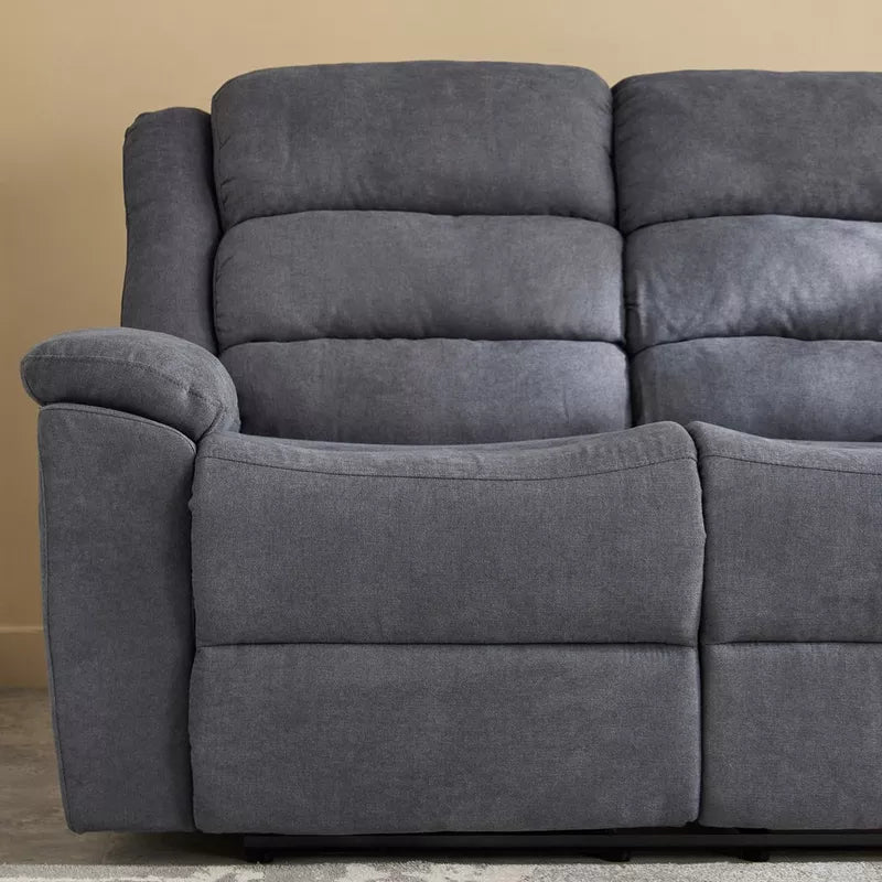Luxury 2-Seater Fabric Recliner Sofa