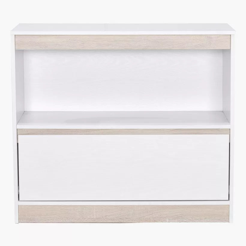 Mid Sleeper Single Bed with Study Desk and Storage - 90x190 cm-GCC Home Center