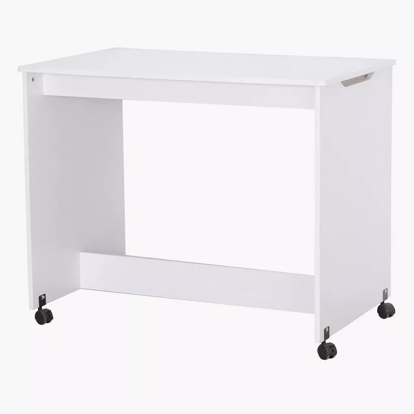 Mid Sleeper Single Bed with Study Desk and Storage - 90x190 cm-GCC Home Center