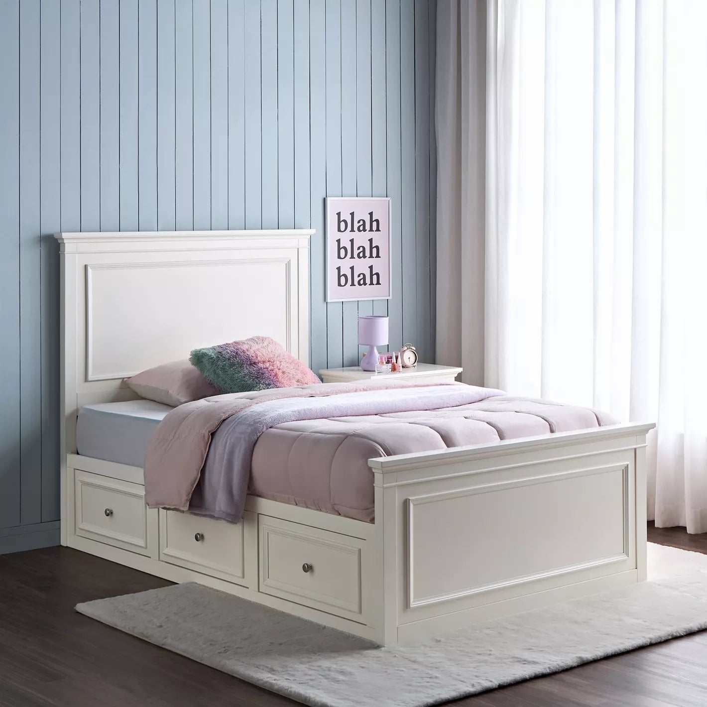 Single Bed with Storage For Kids - 120x200 cm-GCC Home Center