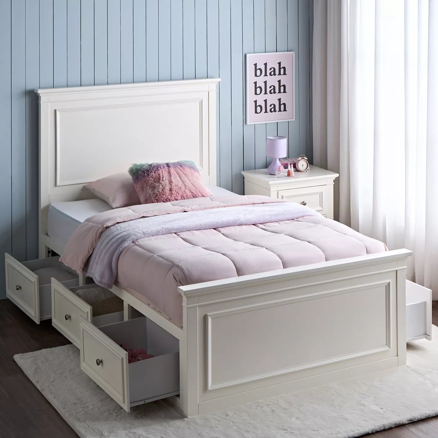 Single Bed with Storage For Kids - 120x200 cm-GCC Home Center
