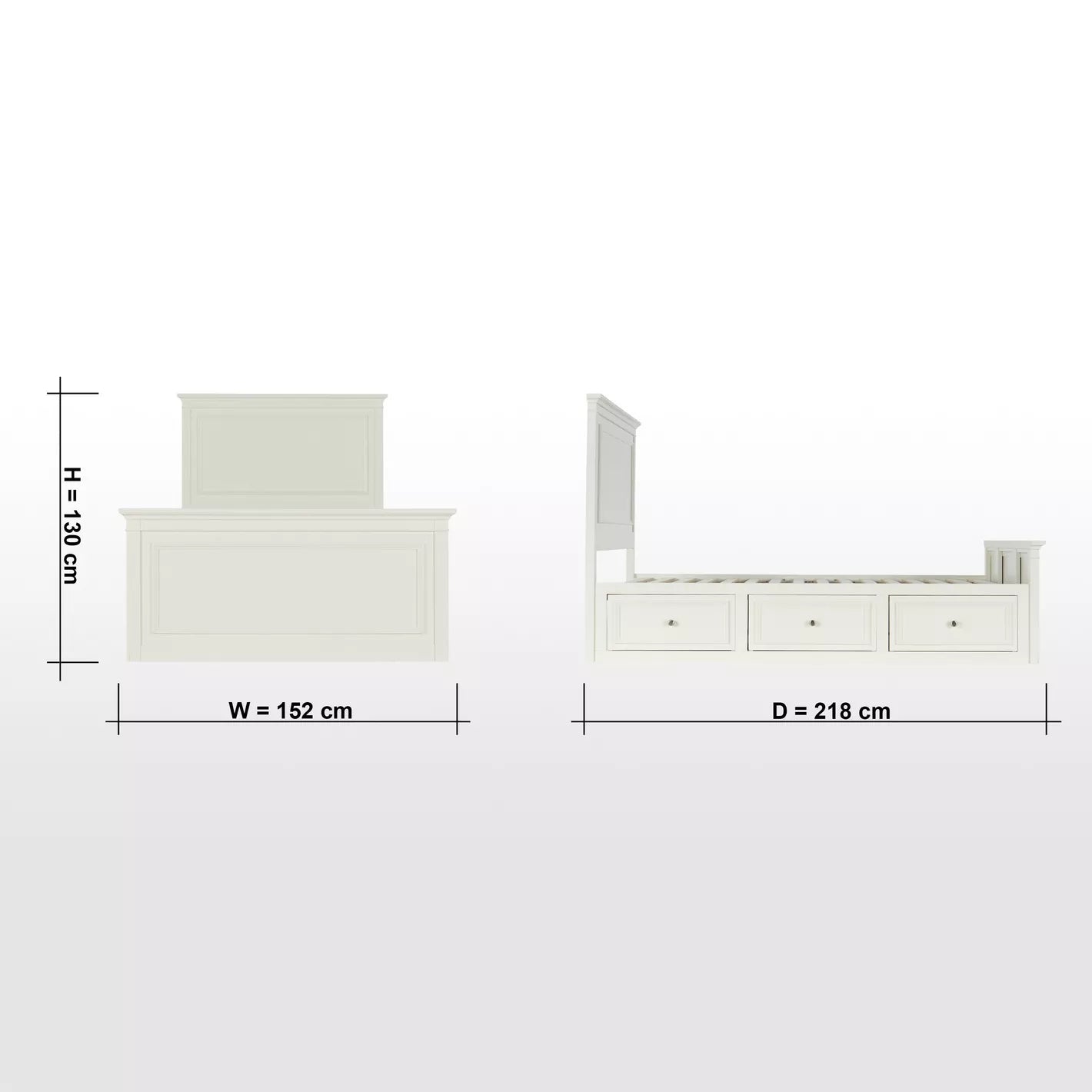 Single Bed with Storage For Kids - 120x200 cm-GCC Home Center