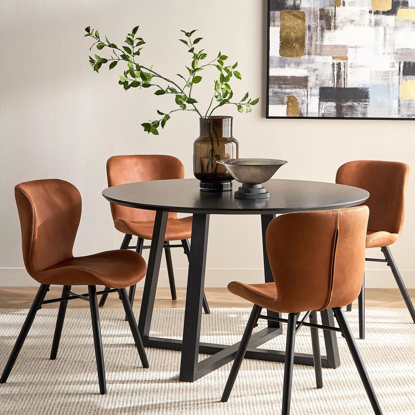 Sven Faux Leather Dining Chair-GCC Home Center