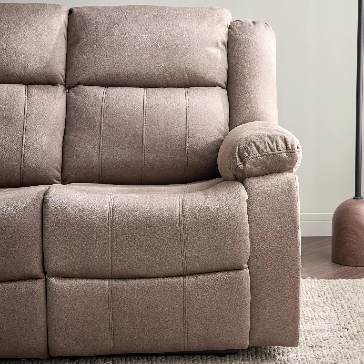 Baskin Elegant 3-Seater Fabric Recliner-GCC Home Center