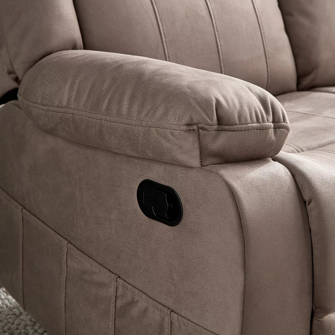 Baskin Elegant 3-Seater Fabric Recliner-GCC Home Center