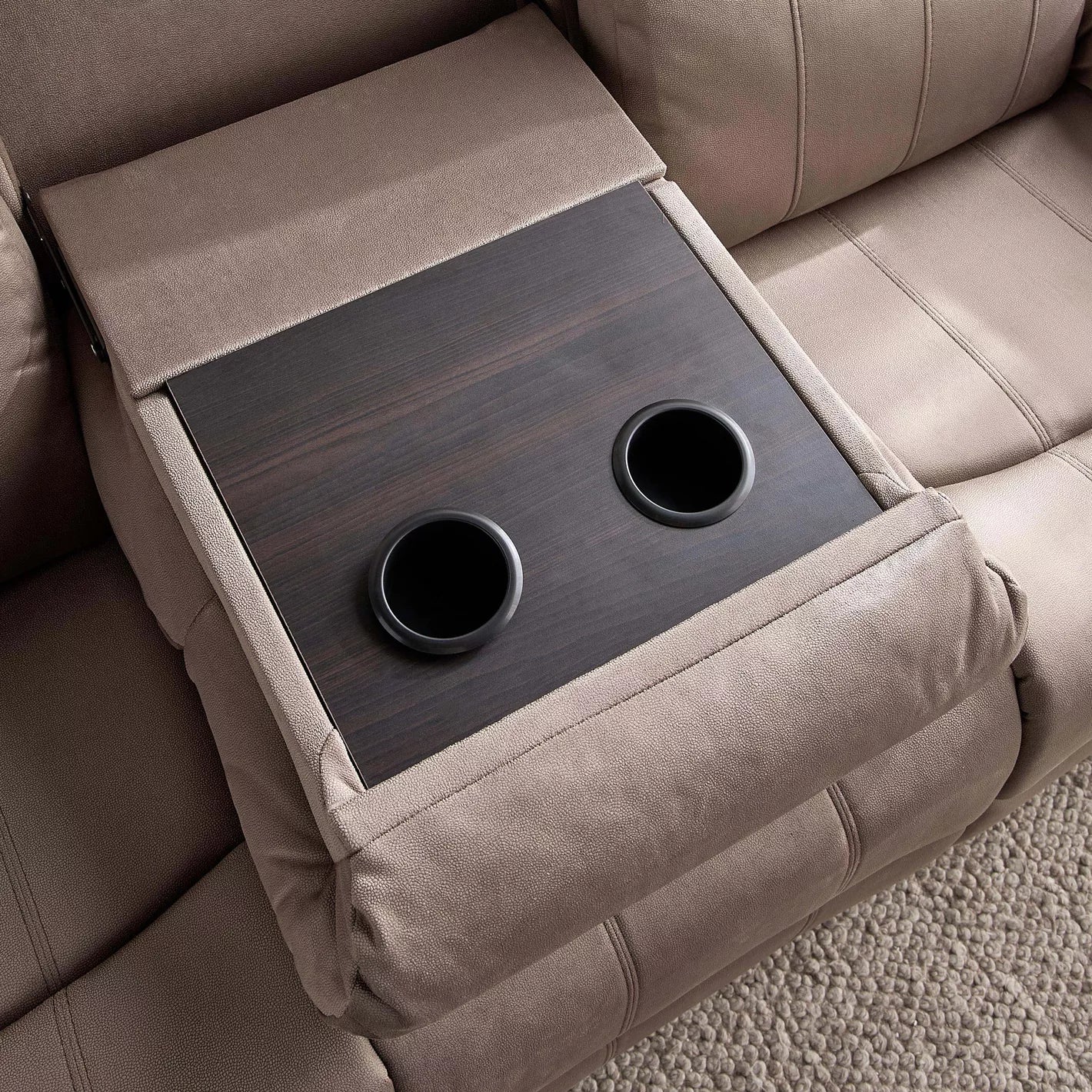 Baskin Elegant 3-Seater Fabric Recliner-GCC Home Center