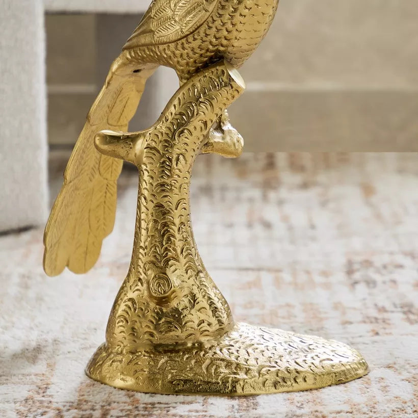 Eef Glass Top Accent Table | Modern Aluminum End Table (30.48x60.96 cm)