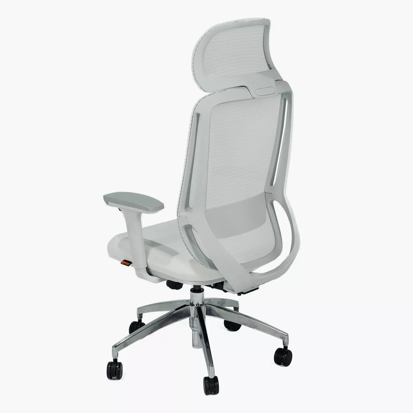 Ergonomic Office Chair with High Back, Gas Lift, and Metal Legs - Grey-GCC Home Center