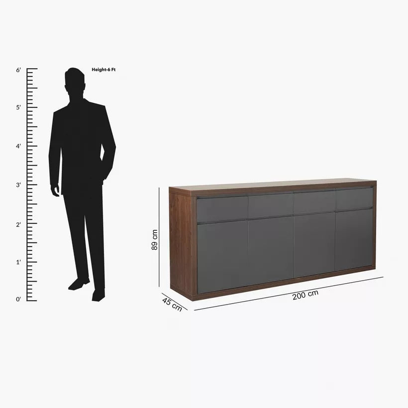 Sideboard with 4 Doors and 4 Drawers