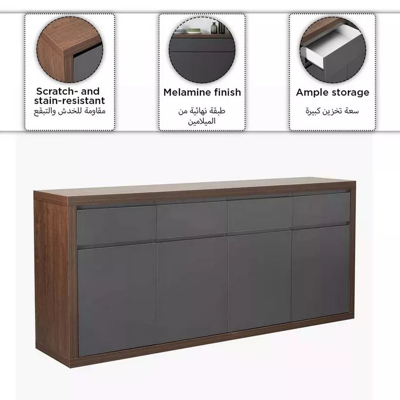 Sideboard with 4 Doors and 4 Drawers