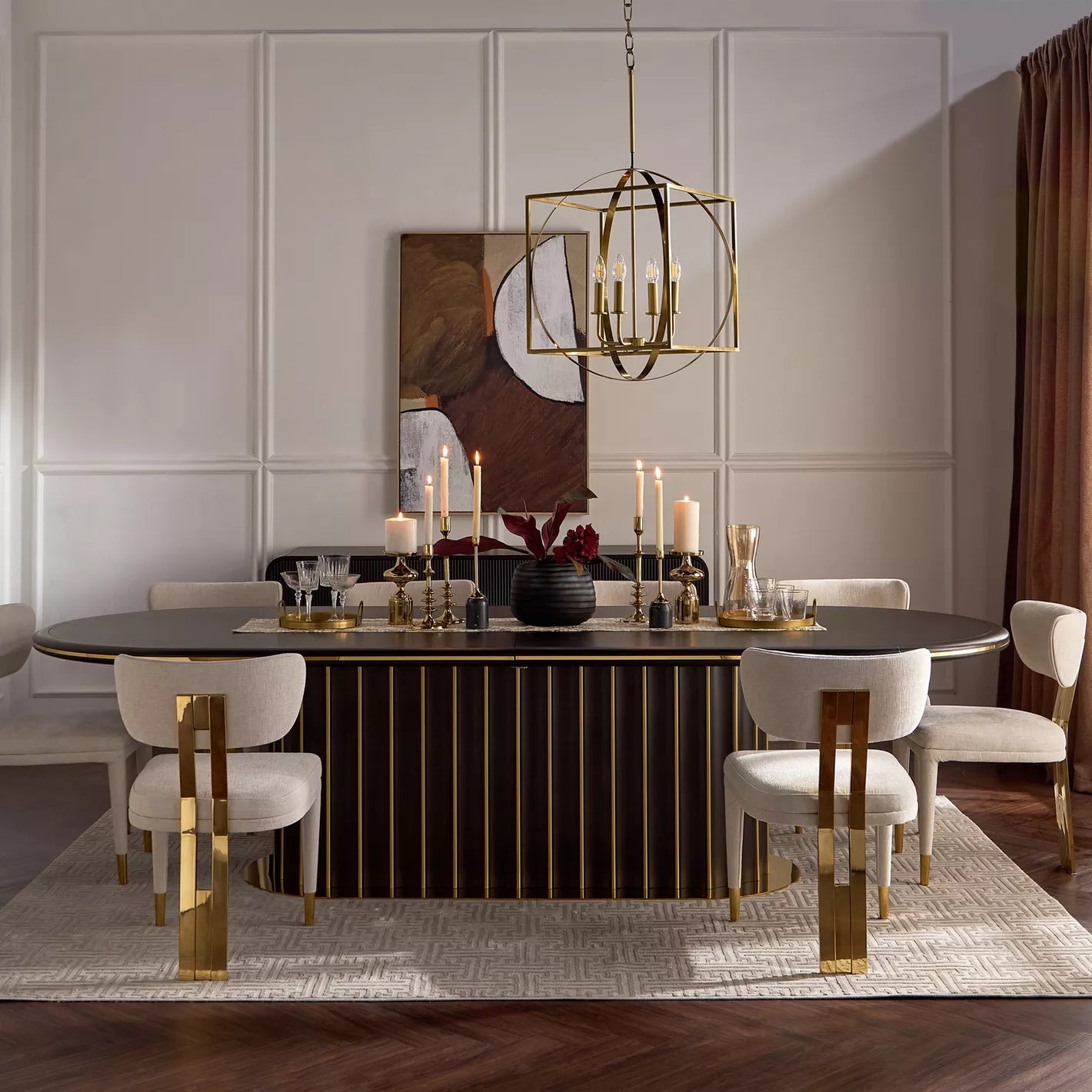 10-Seater Luxury Dining Table-GCC Home Center