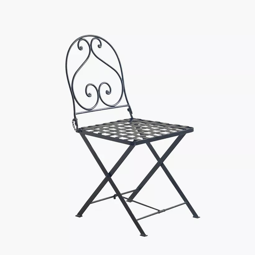 3-Piece Balcony Set, Marble Top & Stainless Steel Frame