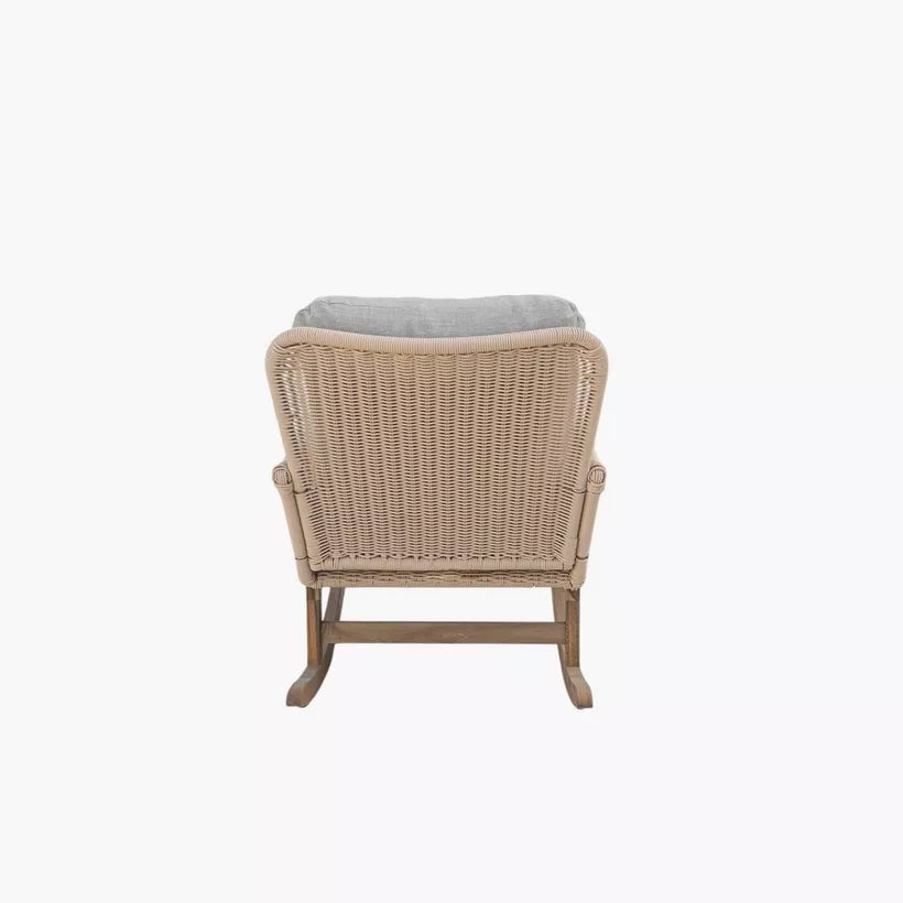 Outdoor Rocking Armchair with Cushion