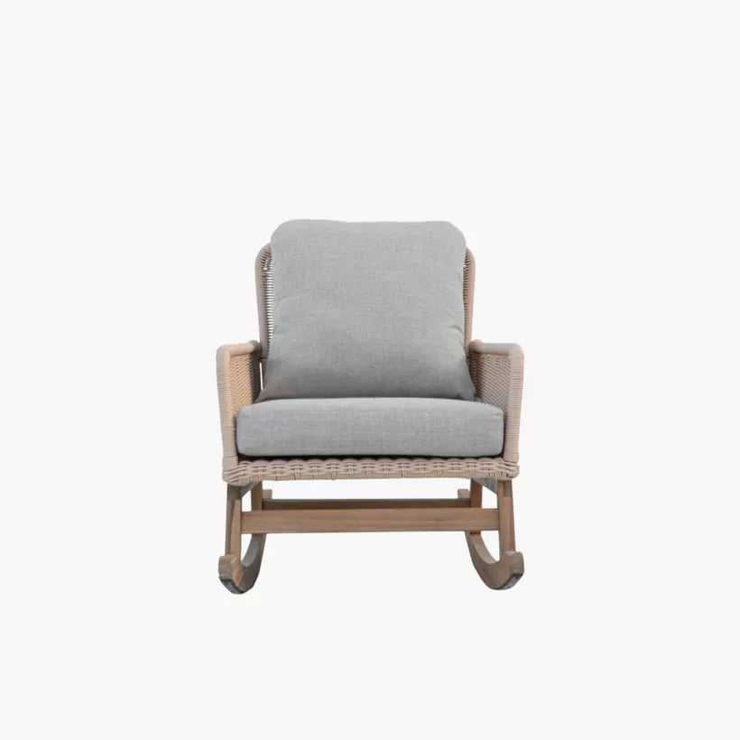 Outdoor Rocking Armchair with Cushion