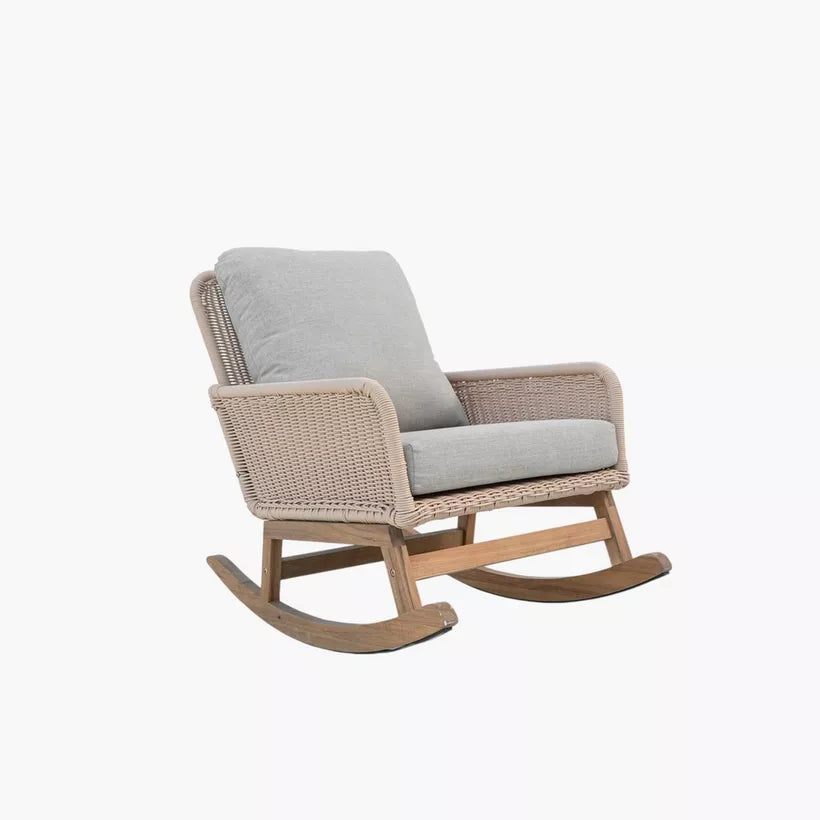Outdoor Rocking Armchair with Cushion