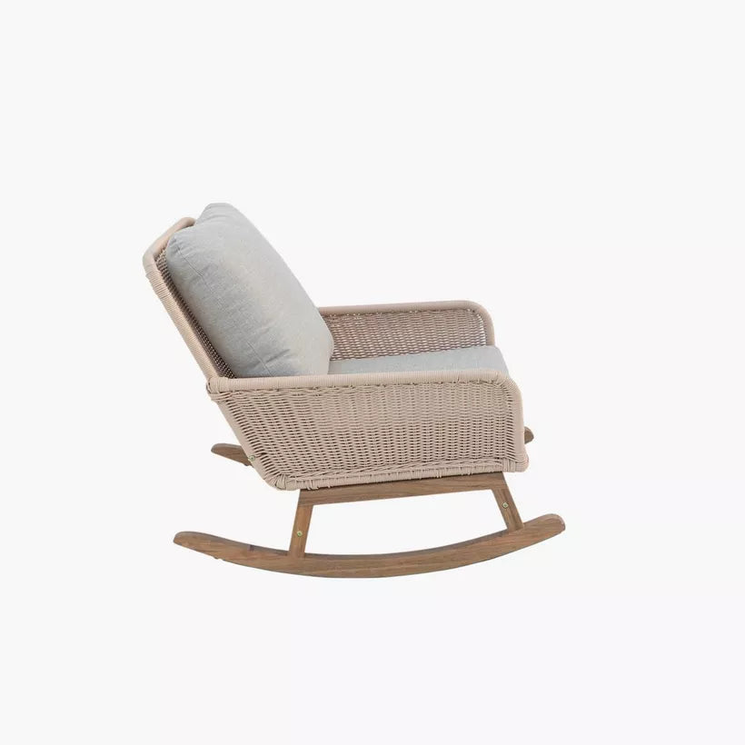Outdoor Rocking Armchair with Cushion