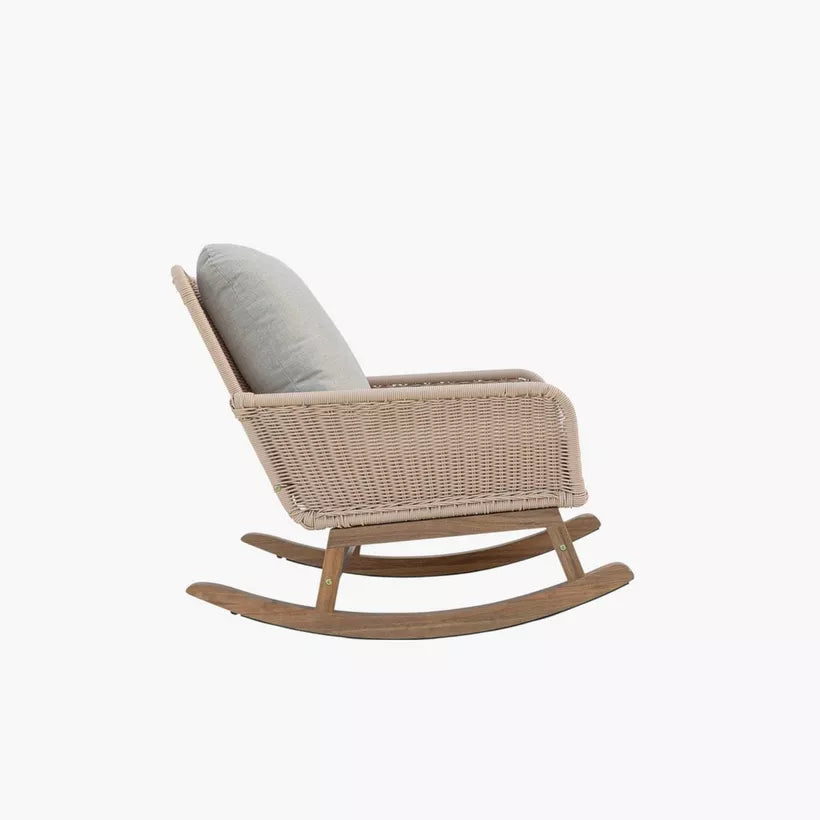 Outdoor Rocking Armchair with Cushion