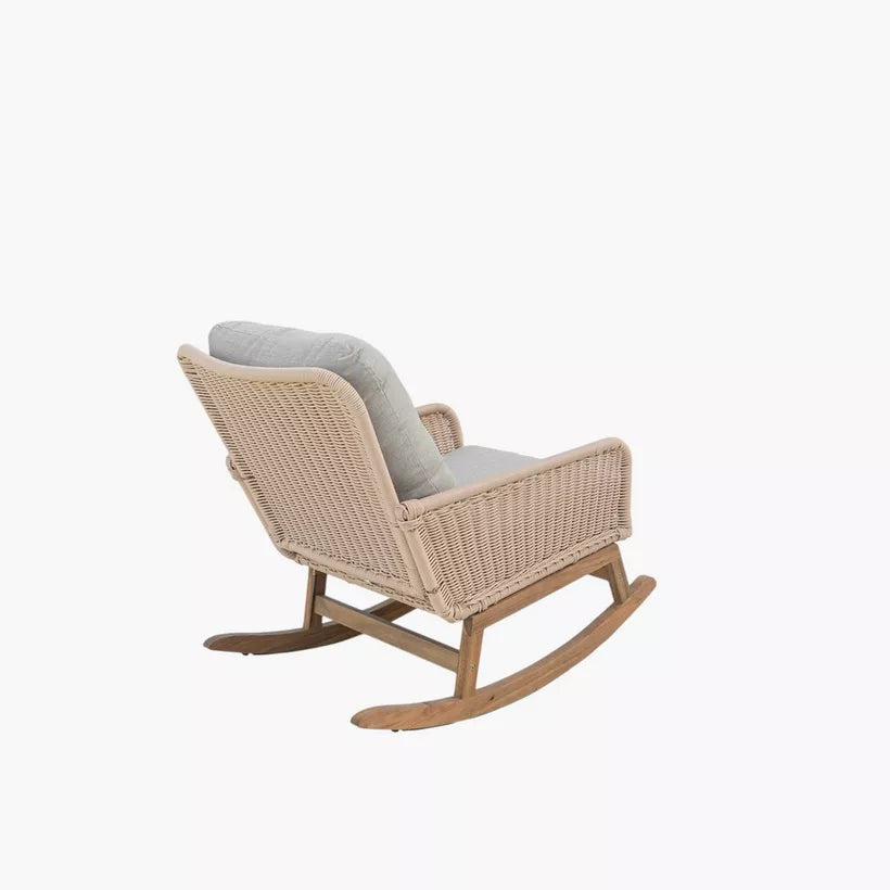 Outdoor Rocking Armchair with Cushion