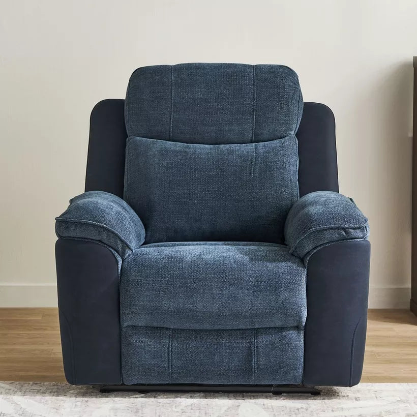 Elegant Armchair Electric Power Fabric Recliner
