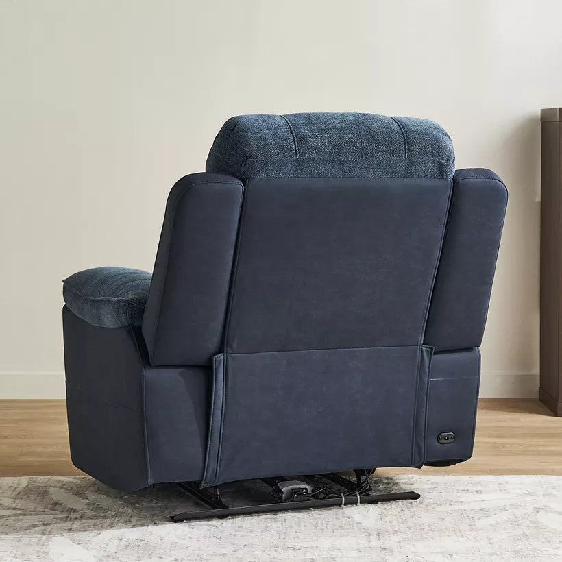 Elegant Armchair Electric Power Fabric Recliner