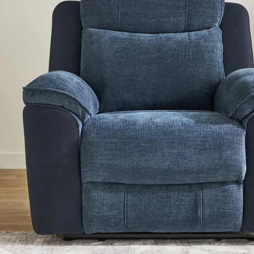 Elegant Armchair Electric Power Fabric Recliner