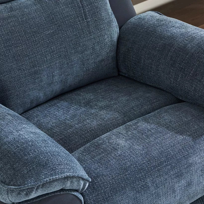 Elegant Armchair Electric Power Fabric Recliner