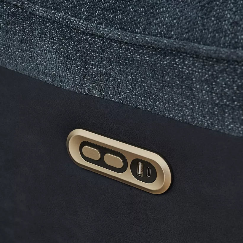 Elegant Armchair Electric Power Fabric Recliner