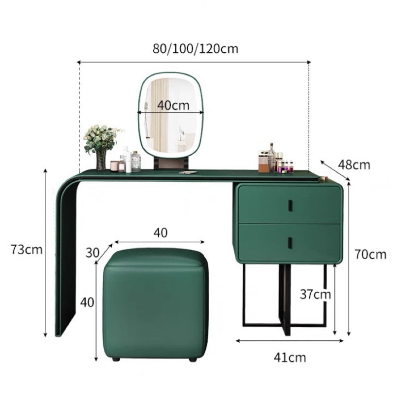 COOLBABY Dressing table small simple modern light luxury makeup table with mirror Italian network red bedroom furniture ins dressing table-GCC Home Center