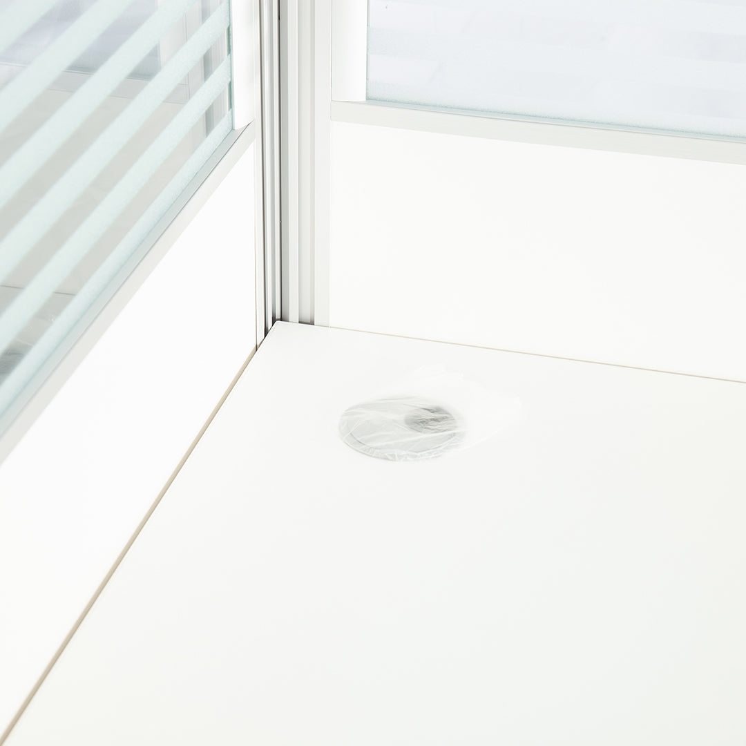 Modern Design Cubicle Works Station With 3-Door Movable Drawer - White-GCC Home Center