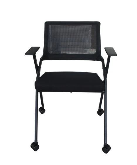 Folding Heavy Duty Chair with Wheels & Foldable Arm Tablet for Home | School | Study Chair-GCC Home Center