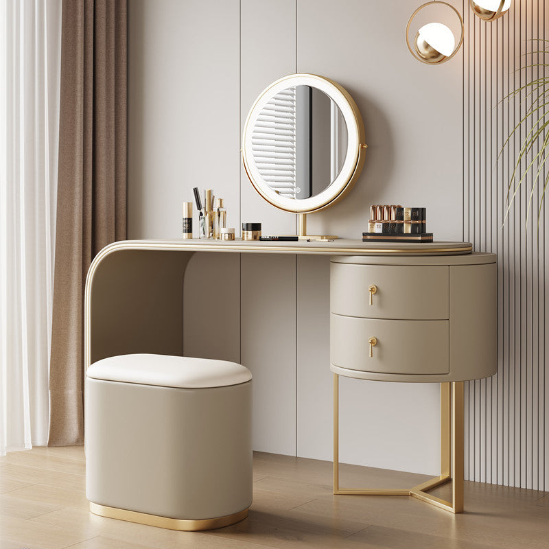 COOLBABY Minimalist cream style dressing table Bedroom modern simple light luxury makeup table network red style makeup table-GCC Home Center