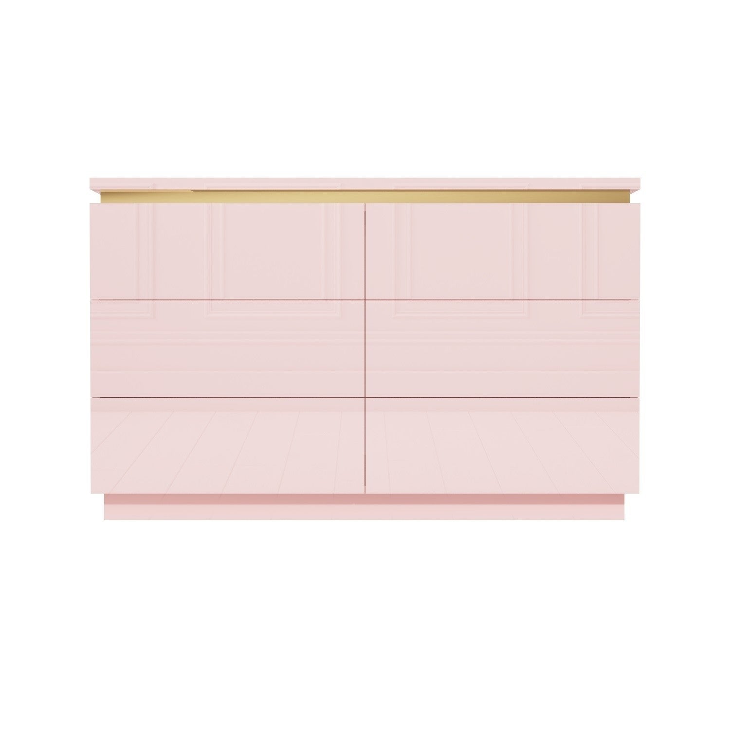 Pink Wide Dressing Table with Mirror-GCC Home Center