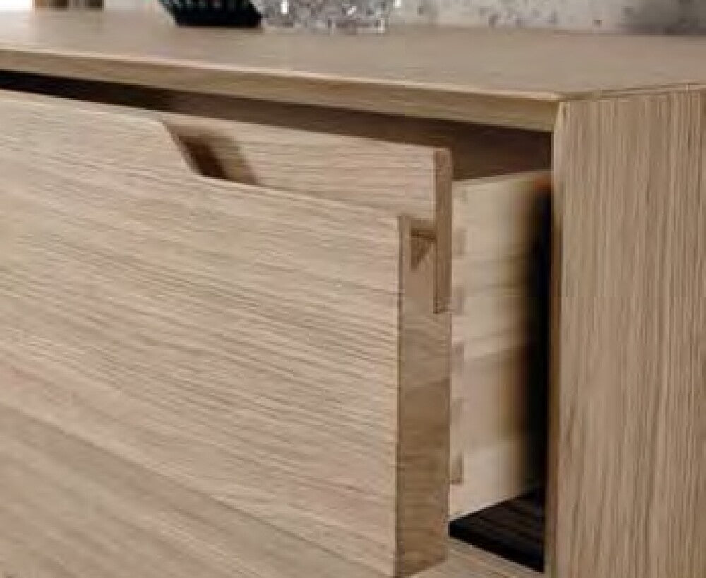 2 Drawer Nightstand with Hollowed Grip-GCC Home Center