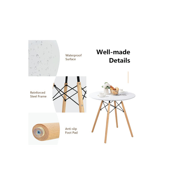 Round Glossy Table – 60 cm Diameter