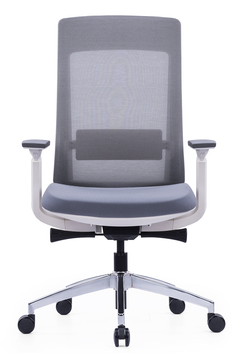 Ergonomic Multifunction Office Chair – Adjustable Headrest, 4-Position Lock, and Chrome Base