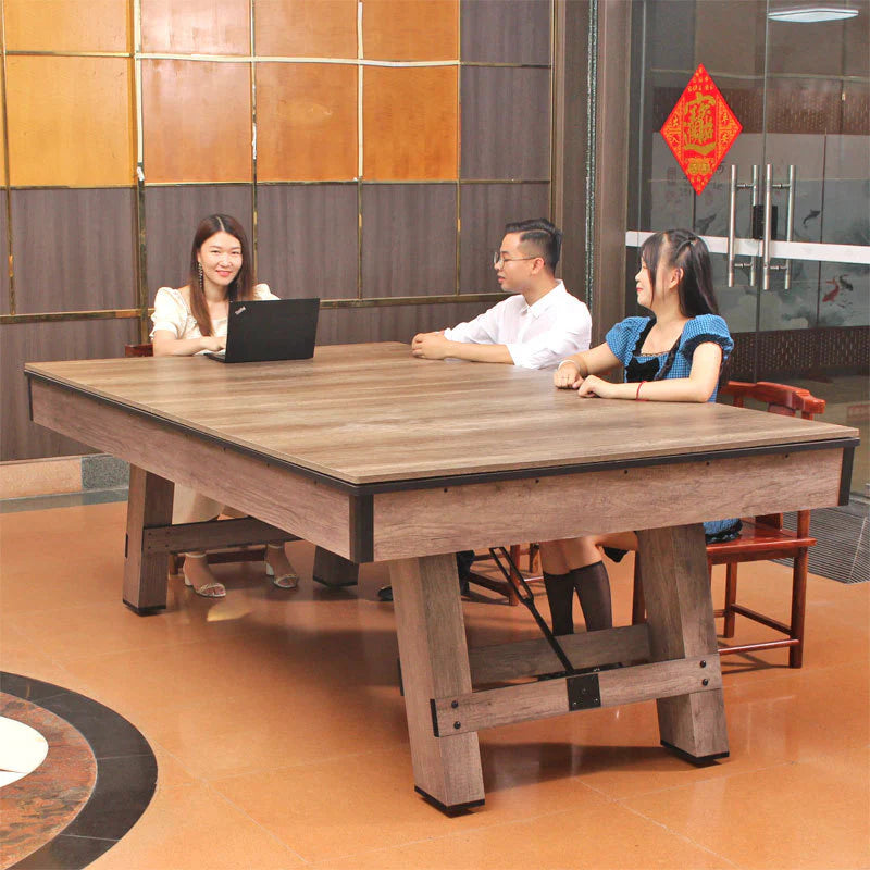 3 in 1 8ft Pool Billiard Table + Household Table Tennis Table + meeting or dining table Multi Function Game Table-GCC Home Center
