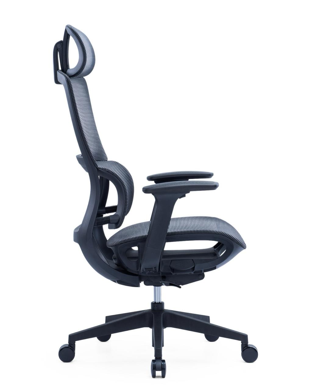 Ergonomic Mesh High-Back Office Chair with Adjustable Headrest and Lumbar Support – Full Mesh