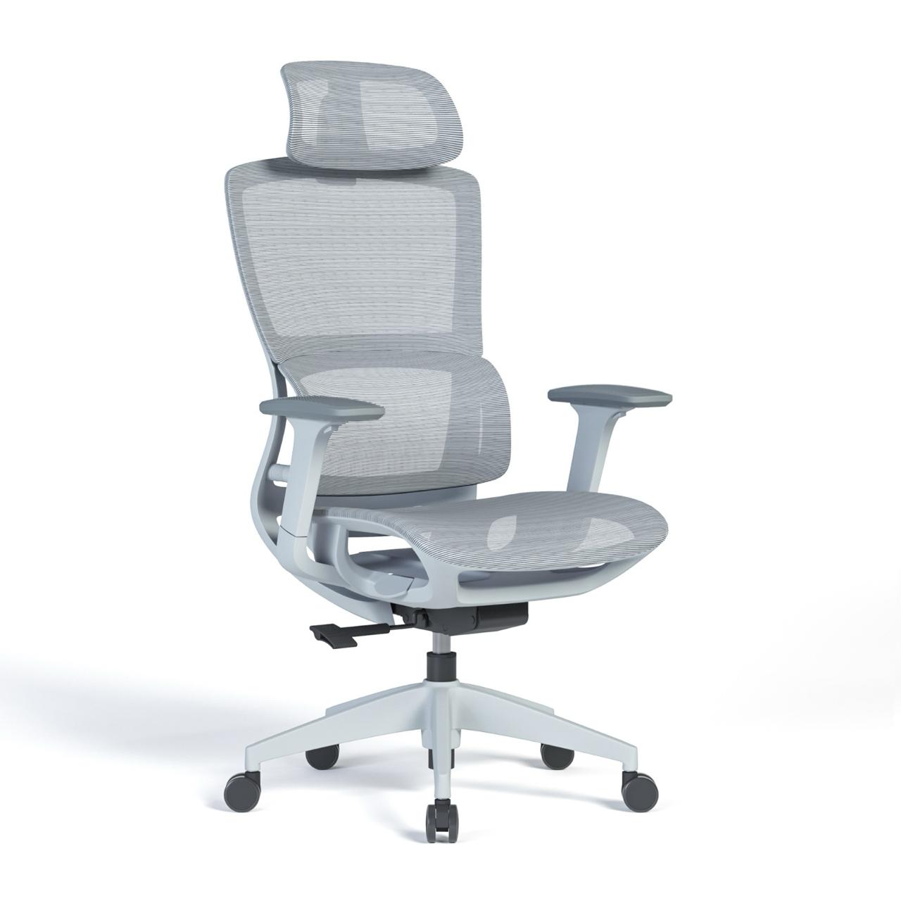 Ergonomic Mesh High-Back Office Chair with Adjustable Headrest and Lumbar Support – Full Mesh