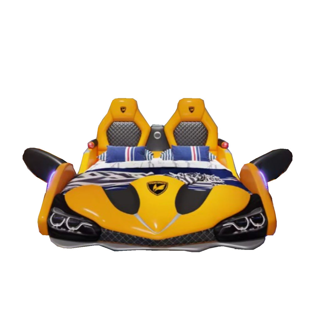 COOLBABY ZLJ1127 Children's Bed Boys Bed Car Style Single Bed-GCC Home Center