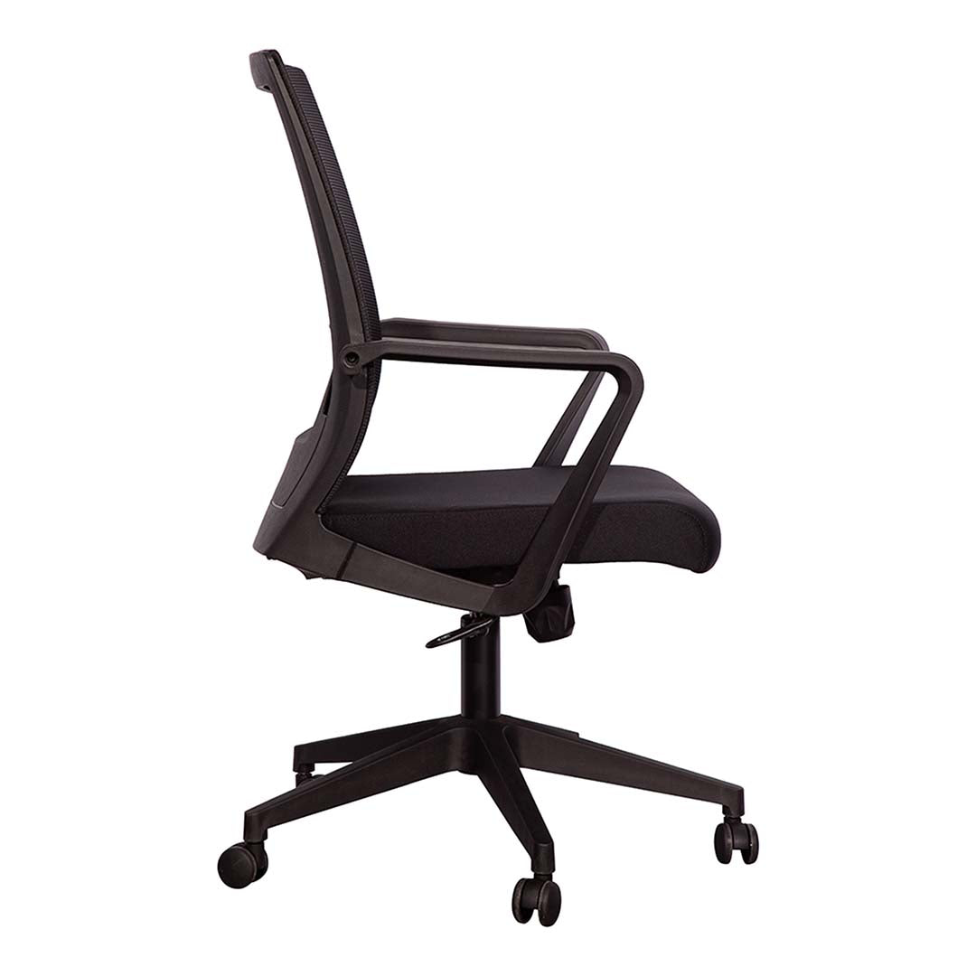 High Back Office Chair With Height Adjustable And 5 Swivel Wheels-GCC Home Center