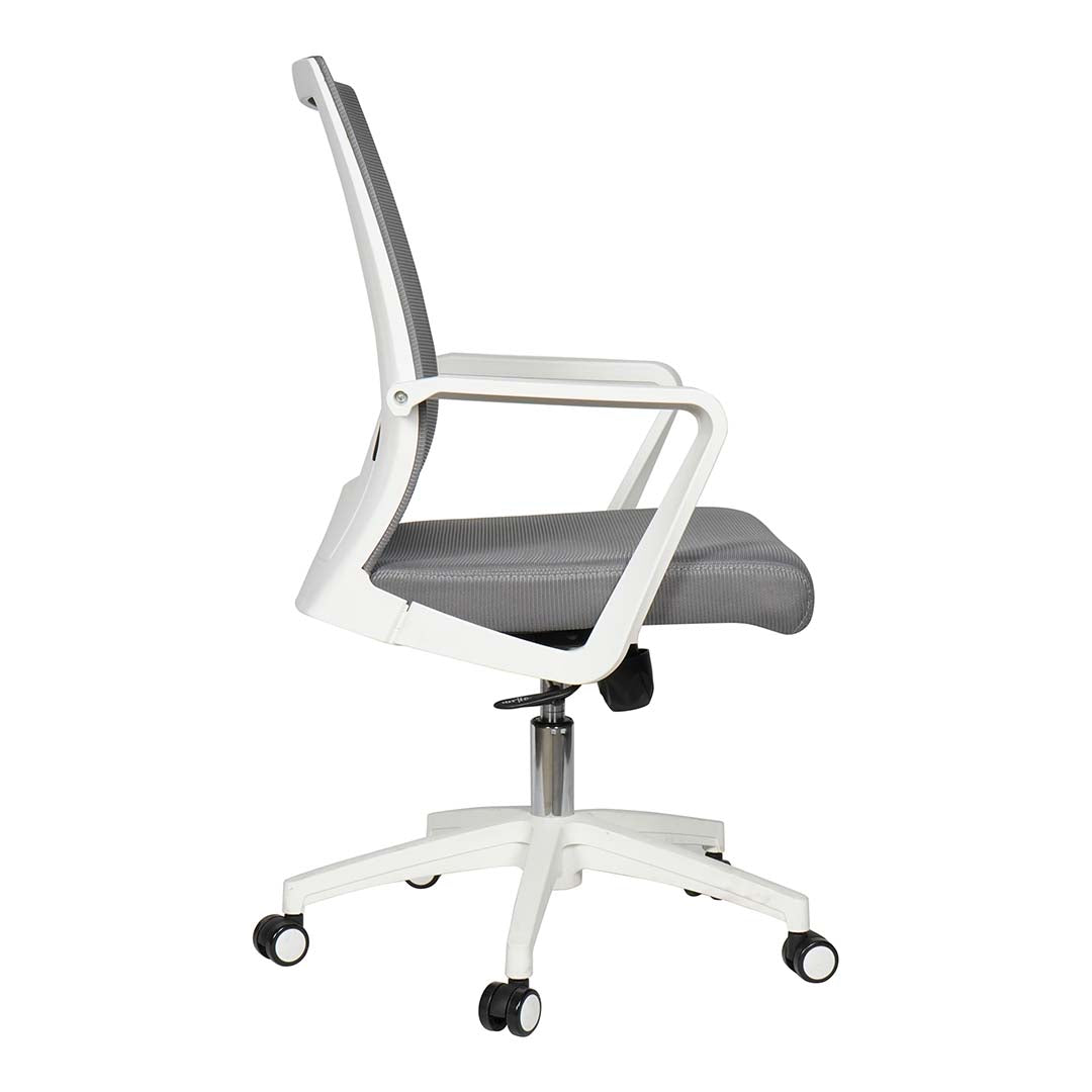 High Back Office Chair With Height Adjustable And 5 Swivel Wheels-GCC Home Center