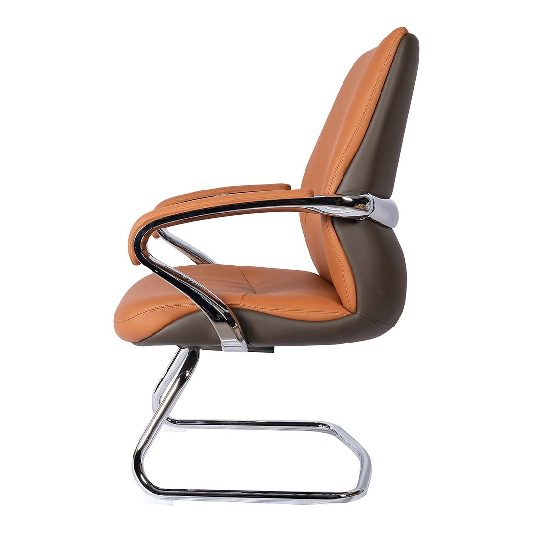 Modern Design PU leather High Back Office Chair With Metal Leg And Lumbar Support-GCC Home Center