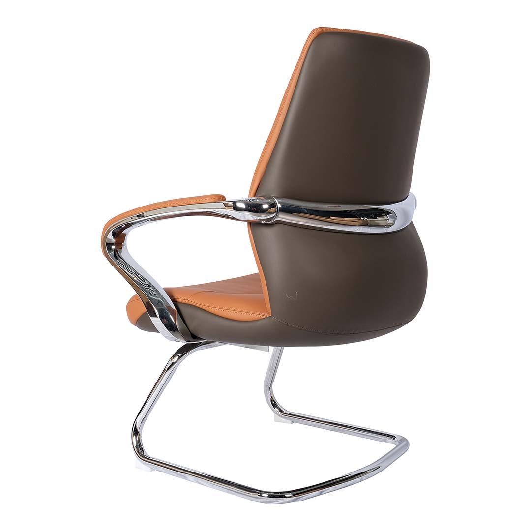 Modern Design PU leather High Back Office Chair With Metal Leg And Lumbar Support-GCC Home Center