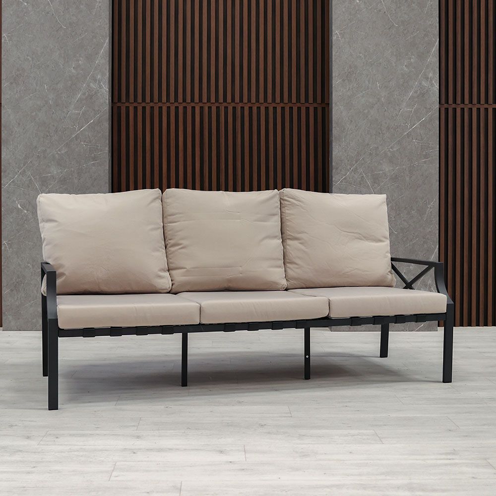 Luxury 9-Seater Outdoor Sofa Set - Grey