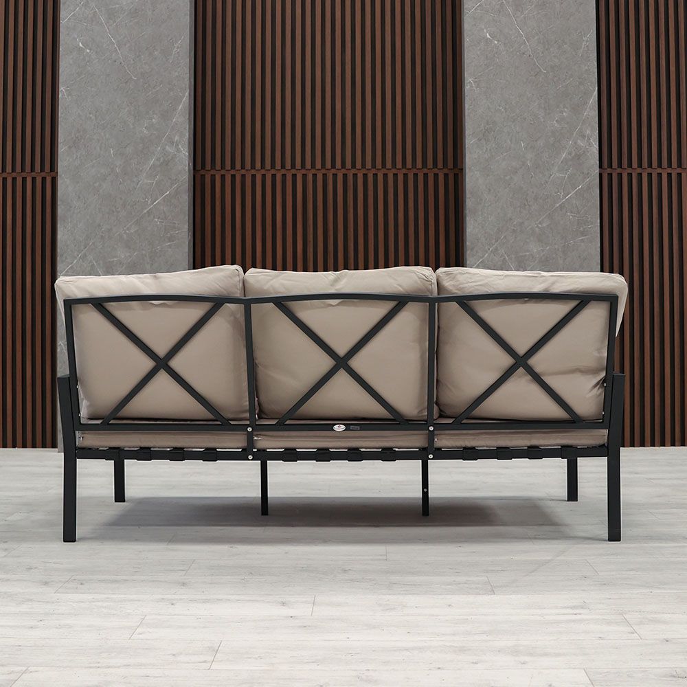 Luxury 9-Seater Outdoor Sofa Set - Grey