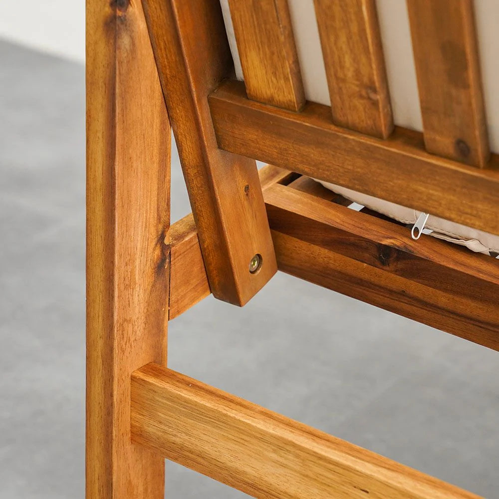 Elegant 4-Seater Sofa Set – Natural Wood