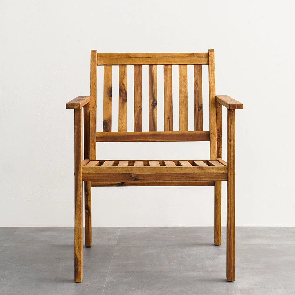 Elegant 4-Seater Sofa Set – Natural Wood