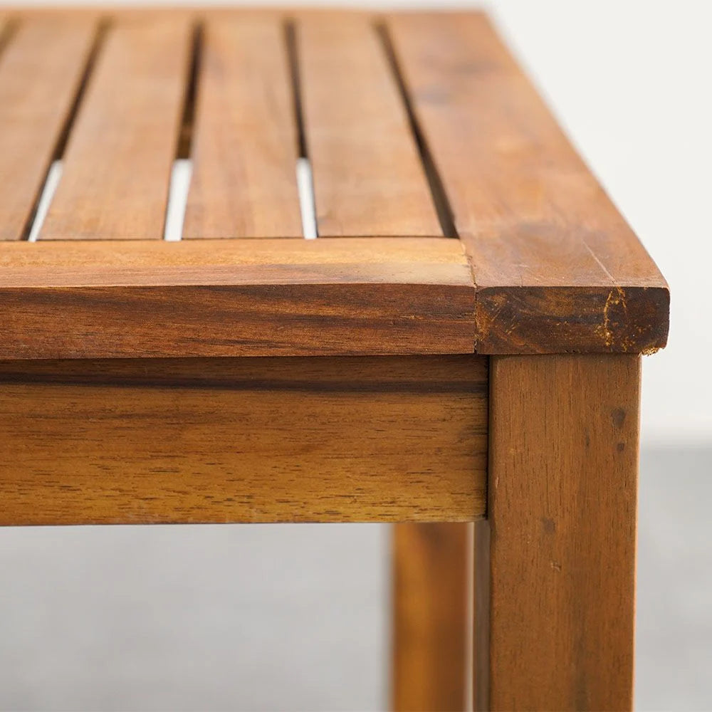 Elegant 4-Seater Sofa Set – Natural Wood