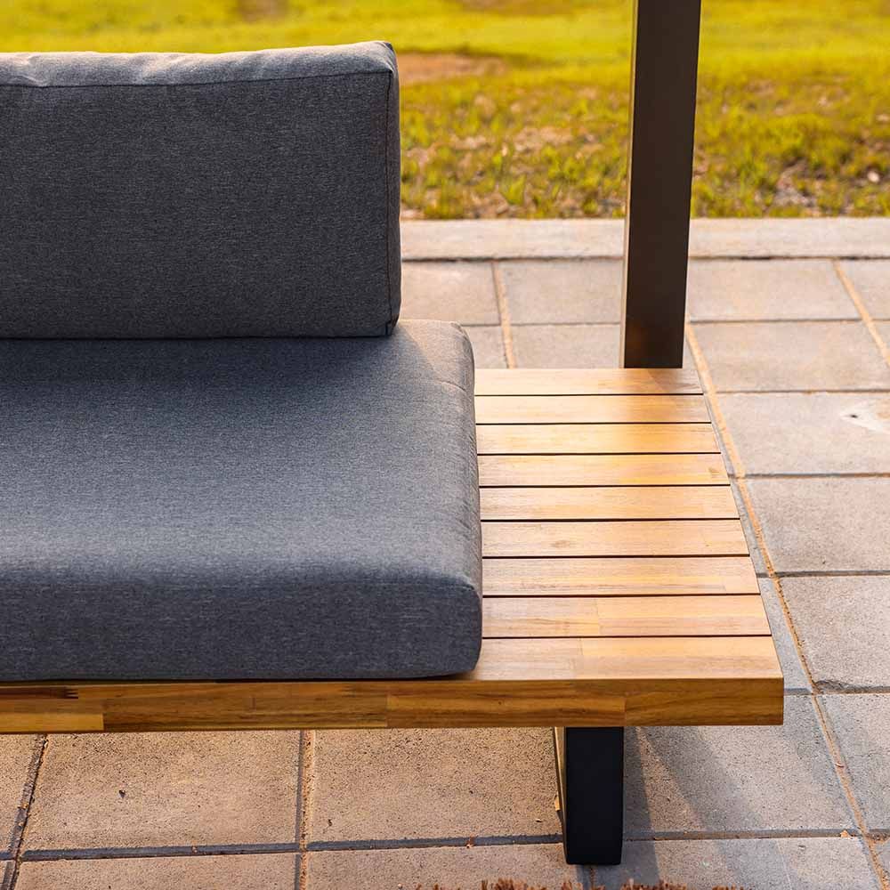 Elegant L-Shape Corner Sofa Set – Grey